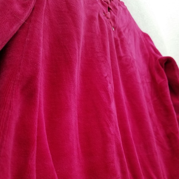 Pink Valour Crewneck Lace Up Sweater - Picture 2 of 3